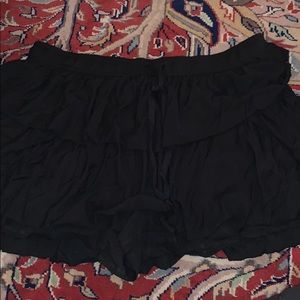 Express Black Tiered Skort NWOT